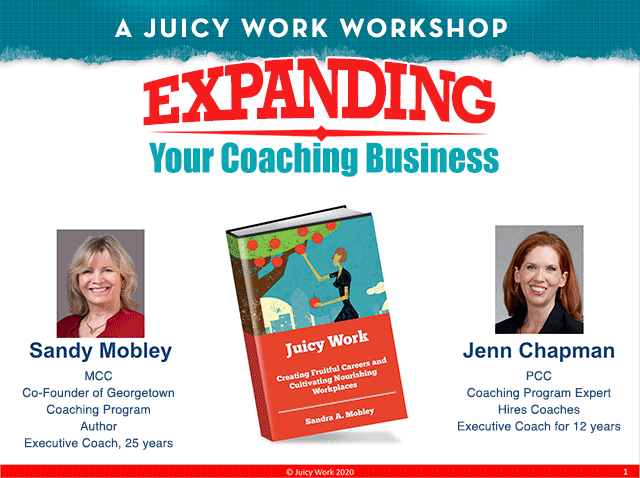 Expanding Your Coaching Business logo | Sandy Mobley